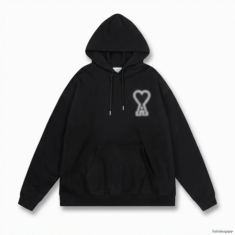 AMI Love Trendy Black Hoodie