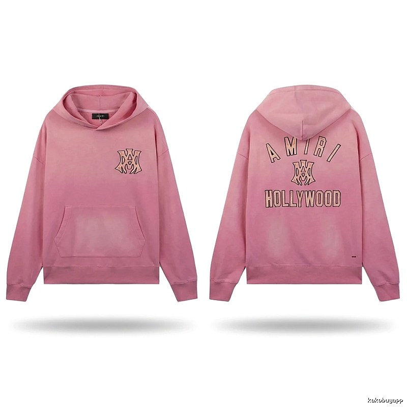 AMIRI Hollywood-style pink sweatshirt