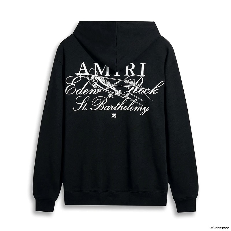 AMIRI Printed Retro Style Black Sweatshirt