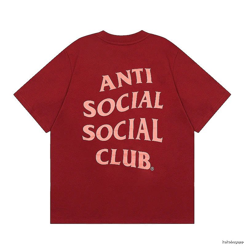Anti Social Social Club Travel Logo T-shirt Black Orange Anti with Modern Look