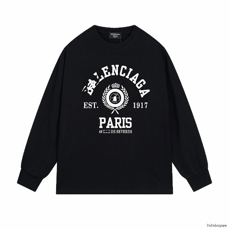 Balenciaga retro black long-sleeve