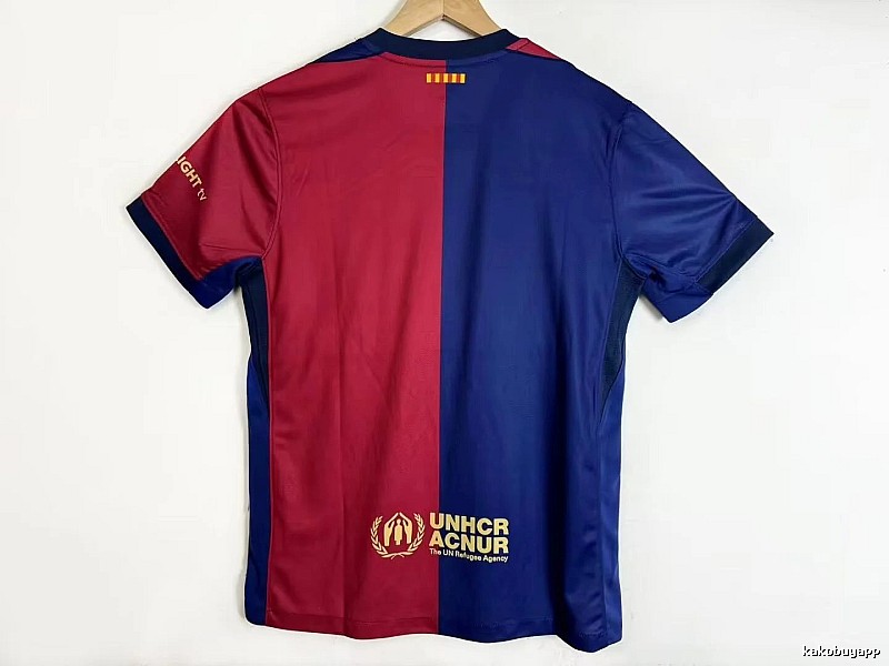 Barcelona Gift Ready Gavi #6 soccer jersey Blue Red Barcelona with Standout Detail
