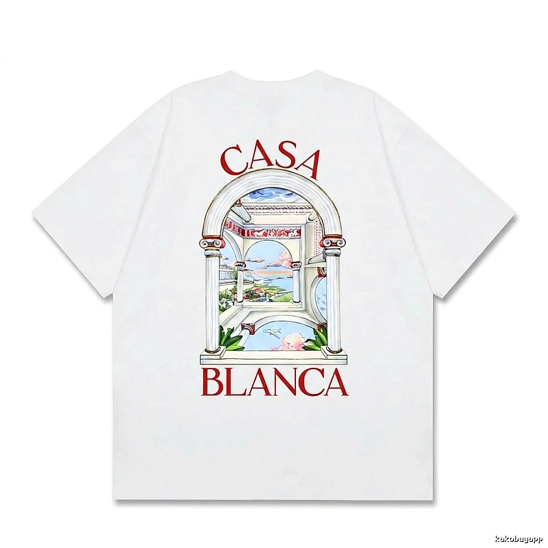 Casablanca retro style white T-shirt