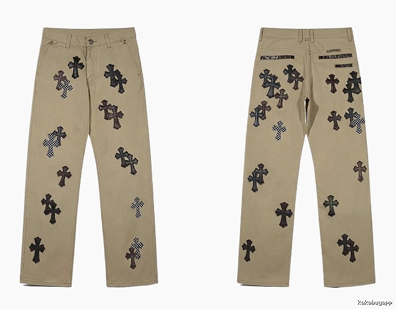 Chrome Hearts Cross Vintage Khaki Pants