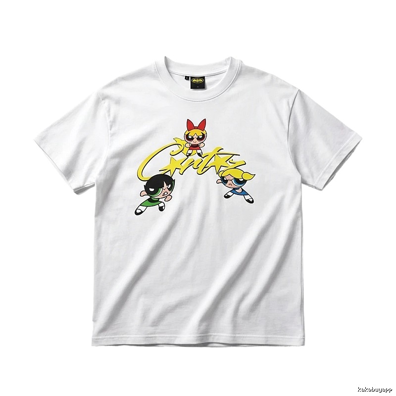 Corteiz Powerpuff Girls Cartoon White T-shirt