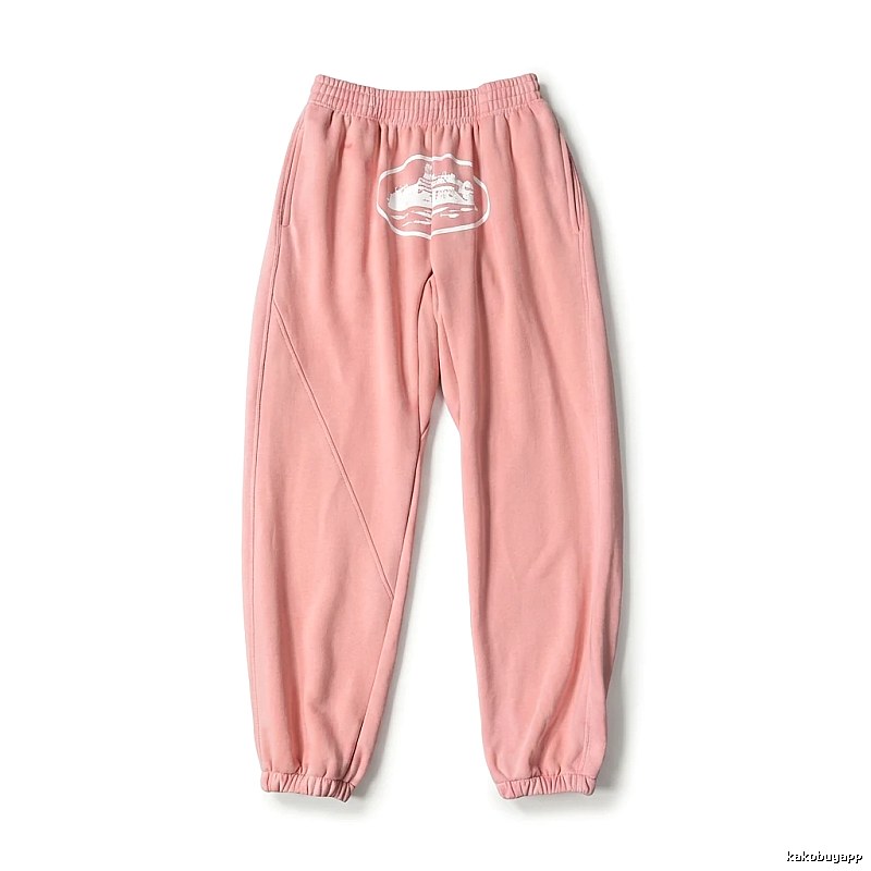 Corteiz Printed Casual Style Pink Pants