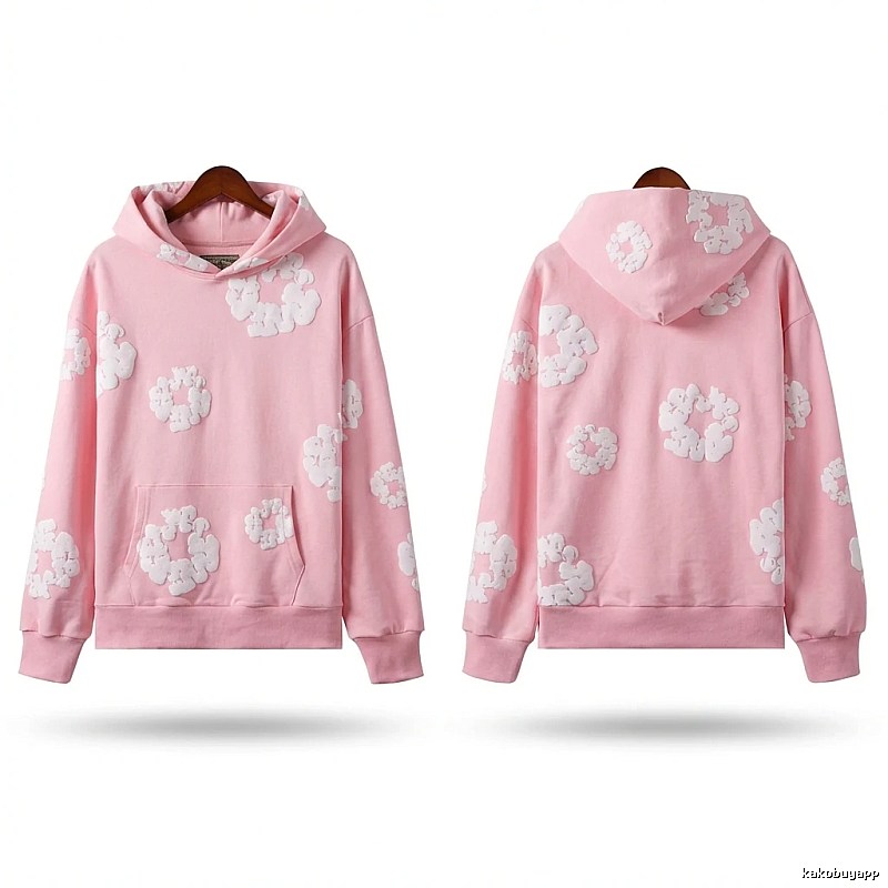 DENIM TEARS Floral Pink Hoodie