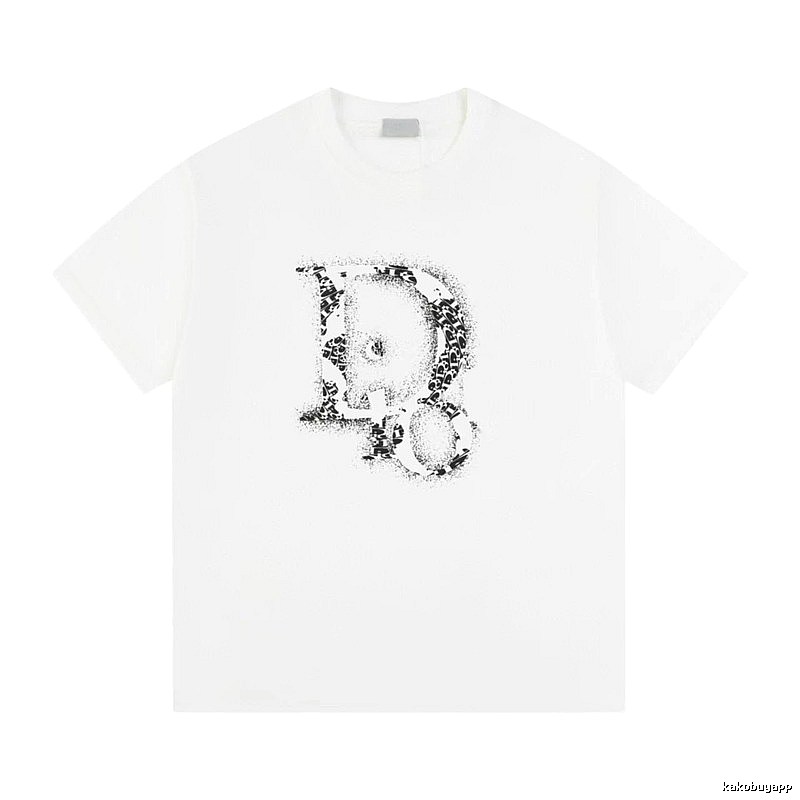 Dior Minimalist Monogram White Short-sleeved T-shirt