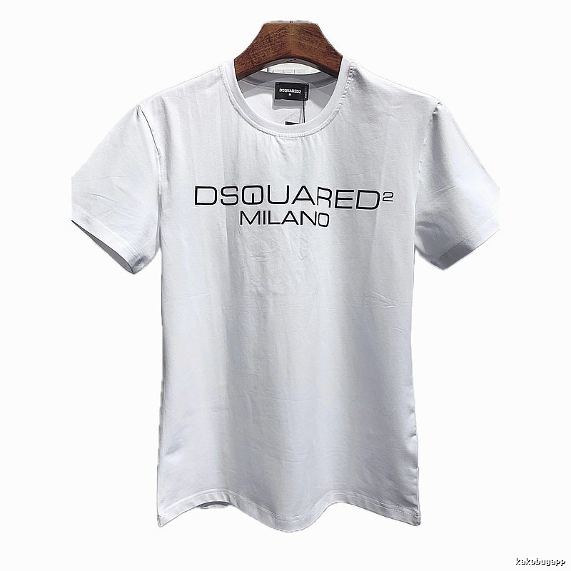 DSQUARED2 Letter Print Streetwear Brand White T-Shirt