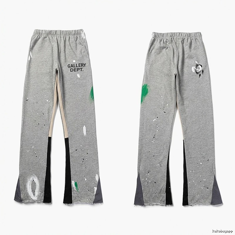 Gallery Dept graffiti-style grey trousers
