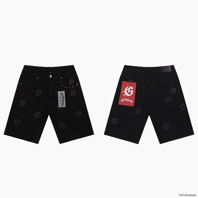 Godspeed Full G Street Style Black Denim Shorts