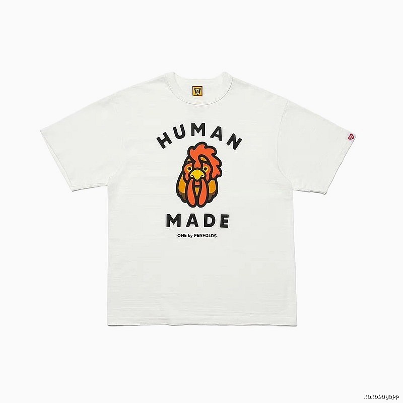 HUMAN MADE x Le Coq Sportif Co-branded Japanese Streetwear White T-Shirt
