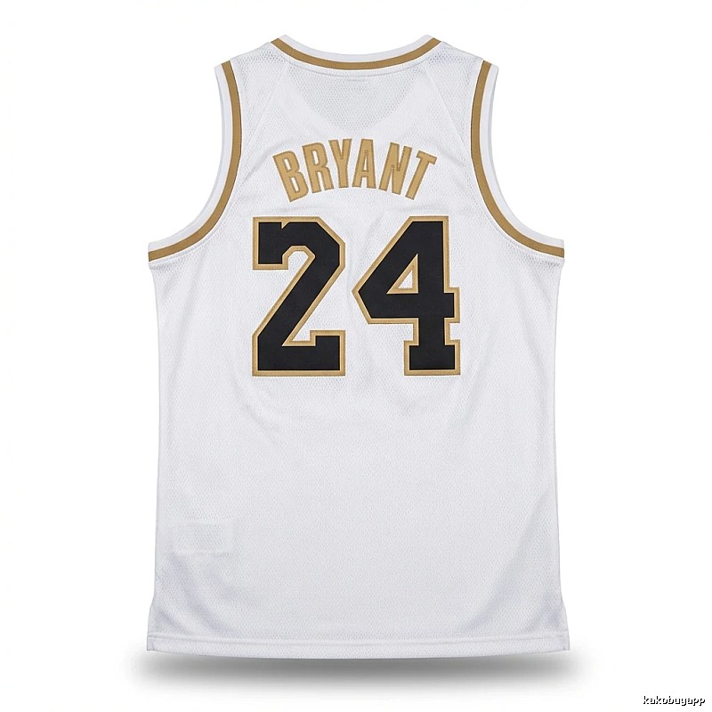 Kobe No. 24 retro-style white jersey