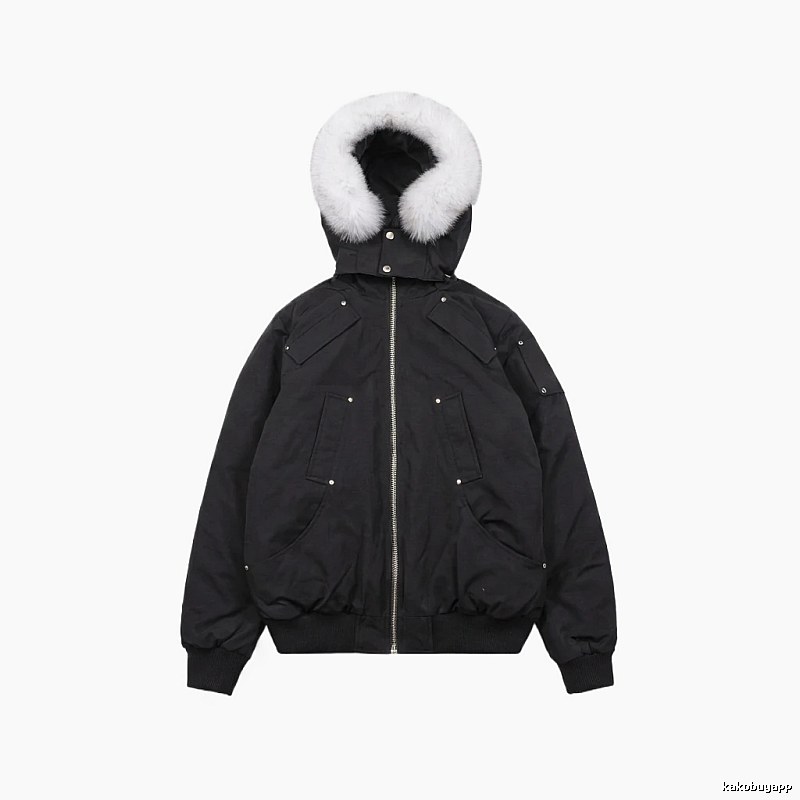 Michael Kors black utility-style down jacket