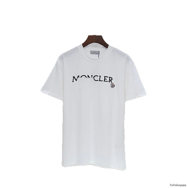 Moncler Classic Collection Minimalist Style White Short-sleeve T-shirt
