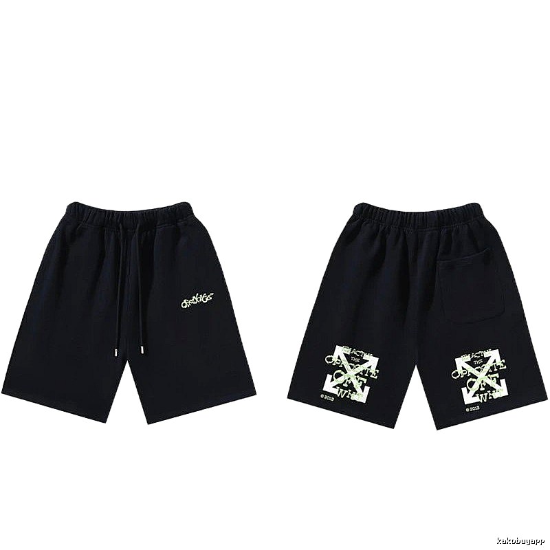 Off-White Style 008 Trendy Black Shorts