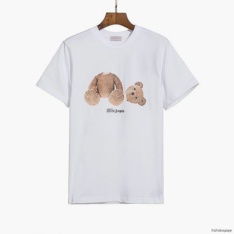 Palm Angels Gift Ready Bear graphic T-shirt White Colorful Bear with Fresh Pattern