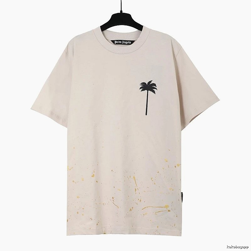 Palm Angels Resort Logo T-shirt White Palm Tree with Premium Look
