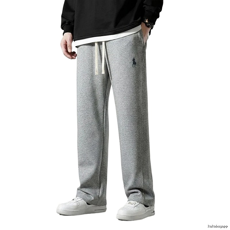 Ralph Lauren fleece-lined casual grey sweatpants