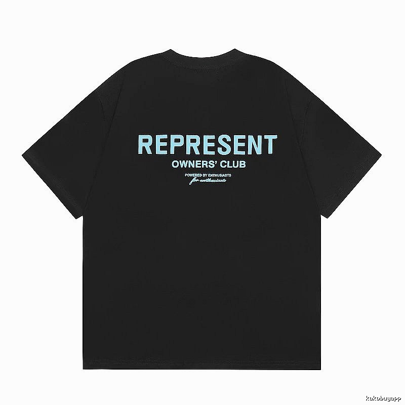 Represent Black Style 868 Owners Club T-Shirt Daily Styling Logo