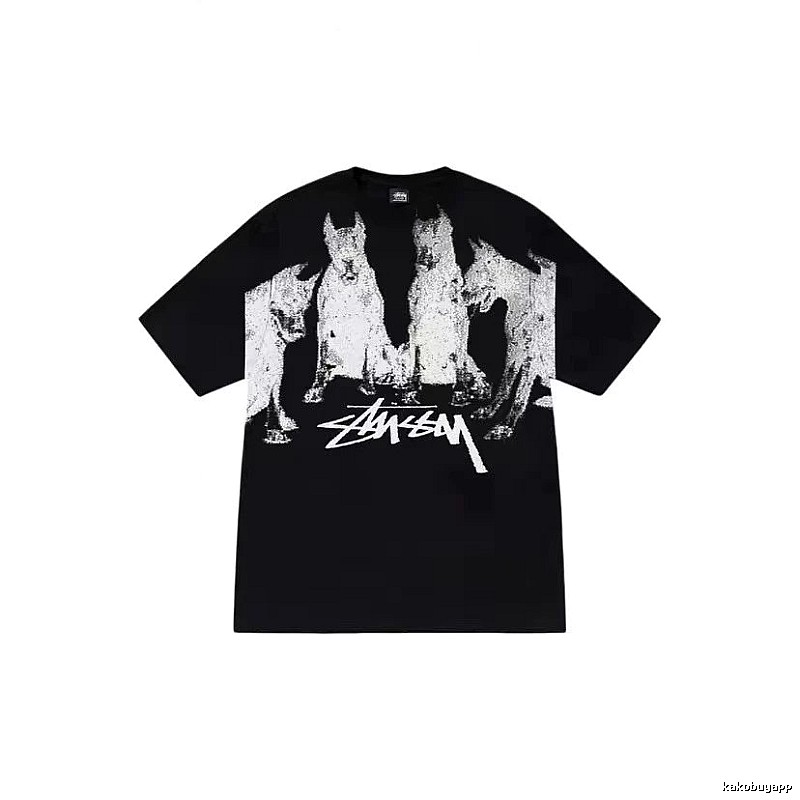 Stussy Classic Graphic T-shirt Black White Stussy for Daily Styling