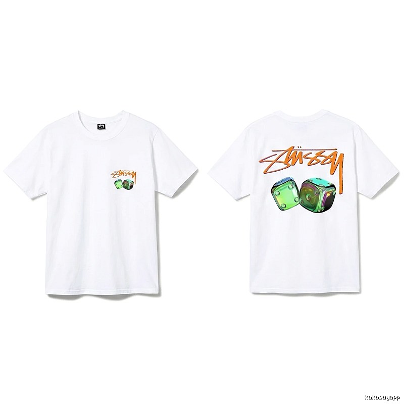 Stussy Dice Print Style White T-shirt