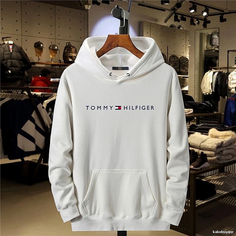 Tommy Hilfiger White Logo Hoodie Resort Wear