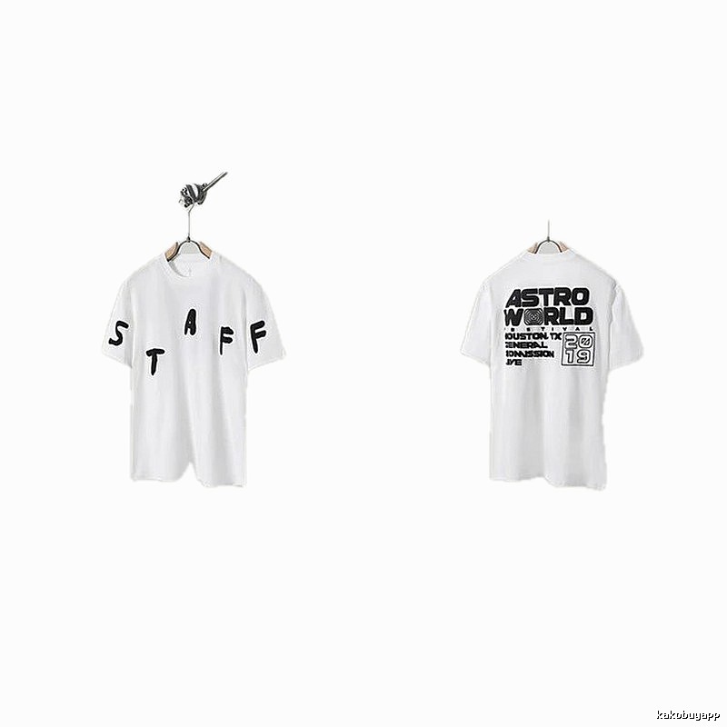 Travis Scott AstroWorld Street Style White T-Shirt