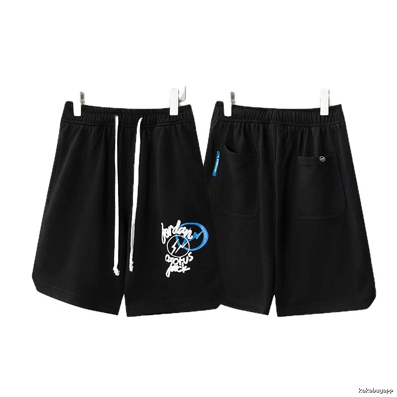 Travis Scott Cactus Jack Street Style Black Shorts