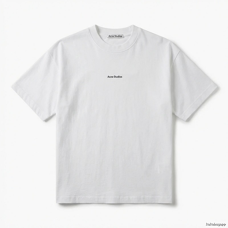 Acne Studios minimalist style white T-shirt