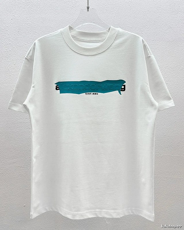Alexander Wang Letter-Printed Streetwear White T-Shirt