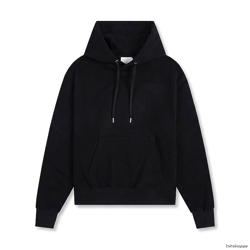 AMI Basic Style Simple Black Hoodie