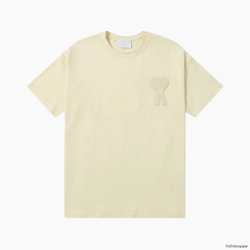 AMI Love Embroidery Simple Style T-shirt