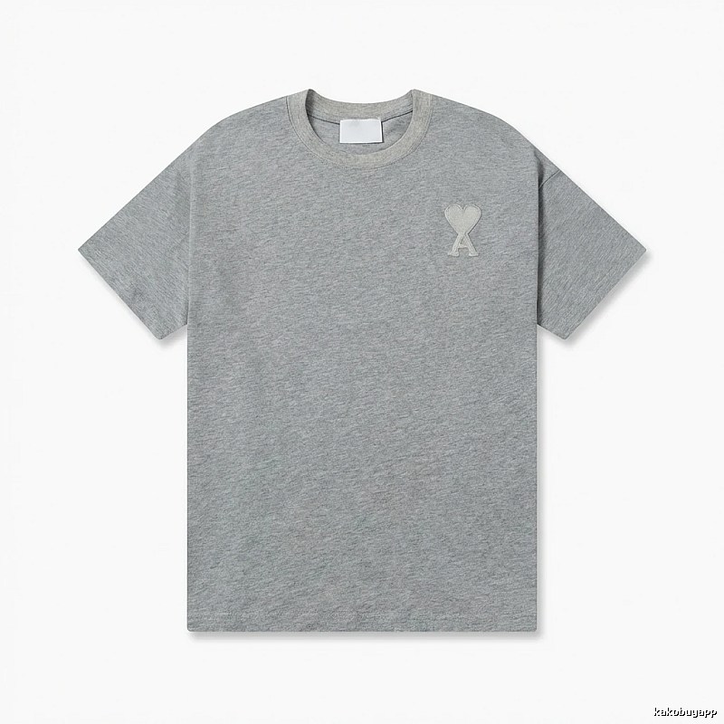 AMI Love Simple Style Gray T-shirt