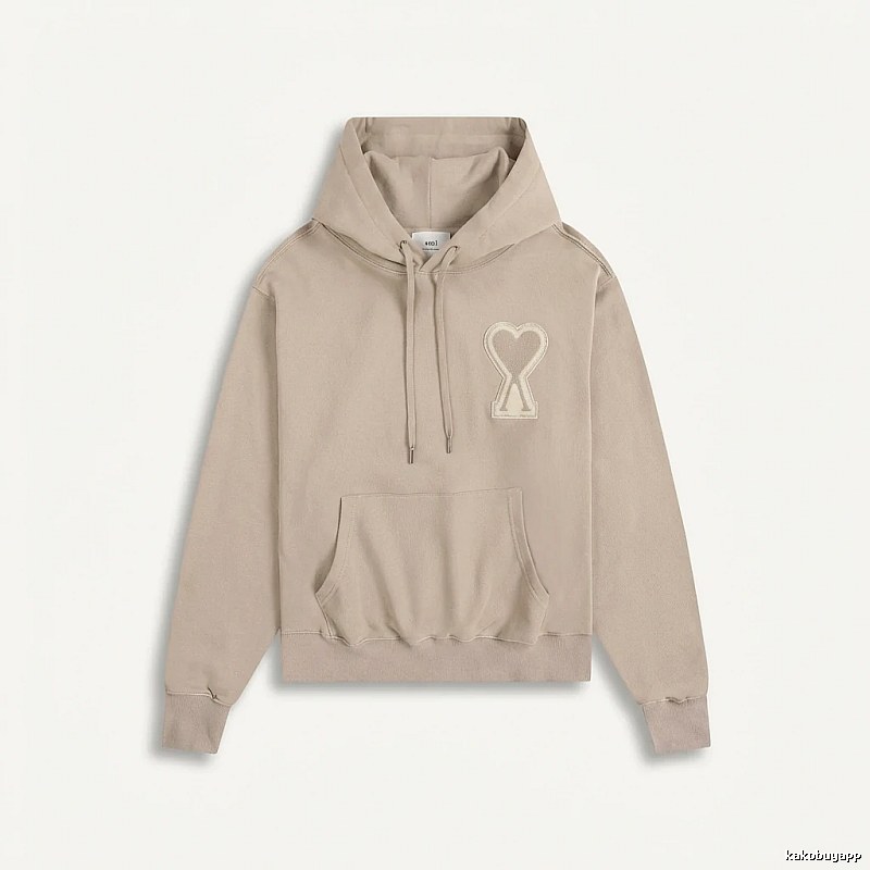 AMI Love Trend Brand Beige Sweatshirt
