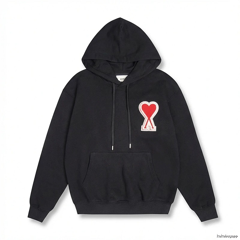 AMI Love Trend Brand Black Sweatshirt
