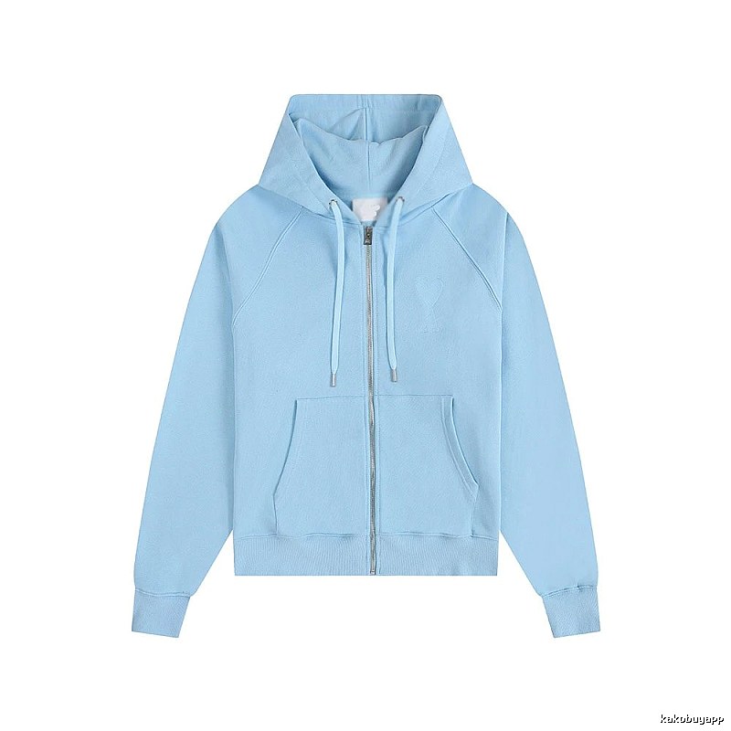 AMI minimalist style light blue sweatshirt