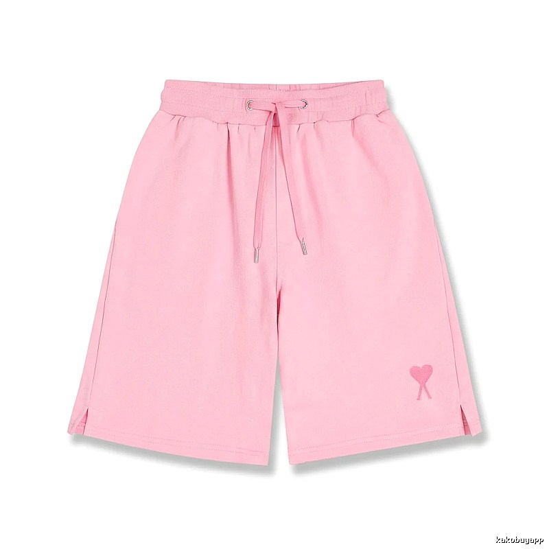 AMI pink shorts in a cute and casual style
