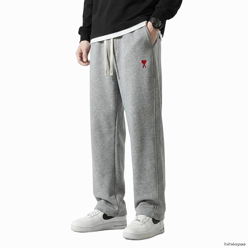 AMI&EASY Love Trendy Grey Sweatpants