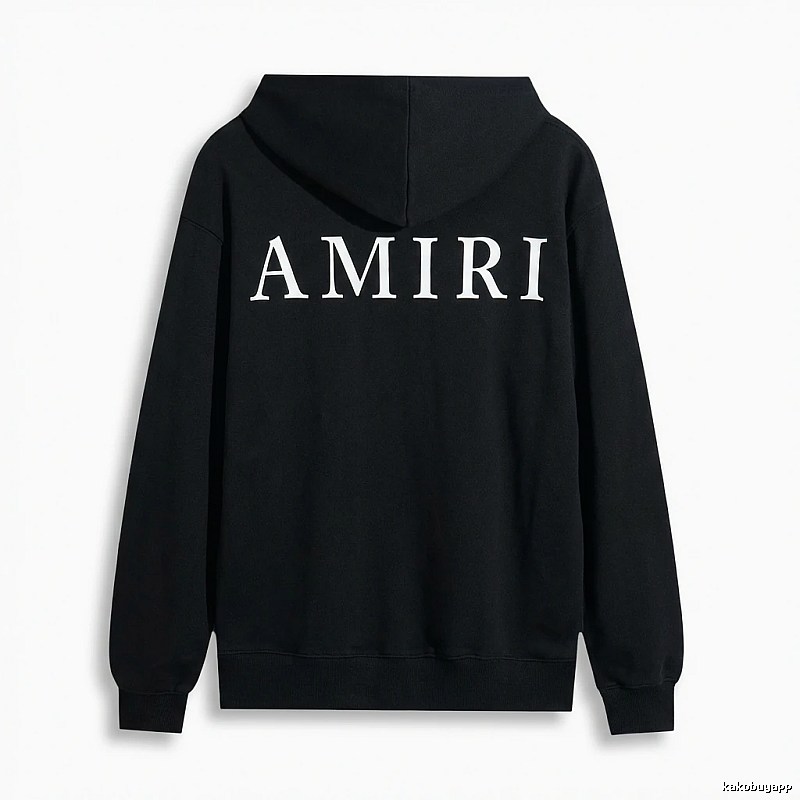 AMIRI Basic Simple Black Sweatshirt
