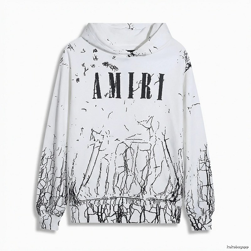 AMIRI Graffiti Style White Sweatshirt