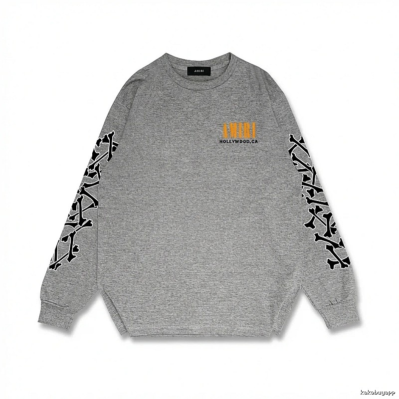 AMIRI grey sweatshirt with skull print