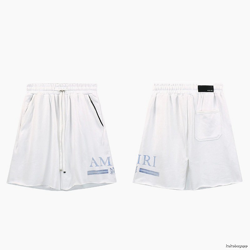 AMIRI Letter Print Street Style White Shorts