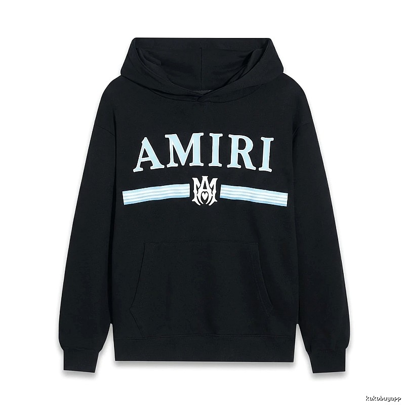 AMIRI letter-printing style black sweatshirt