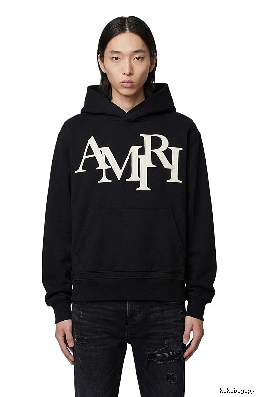 AMIRI letter-style black sweatshirt