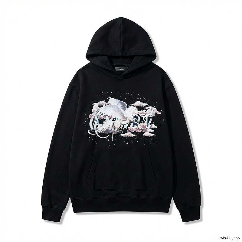 AMIRI Printed Trendy Black Sweatshirt