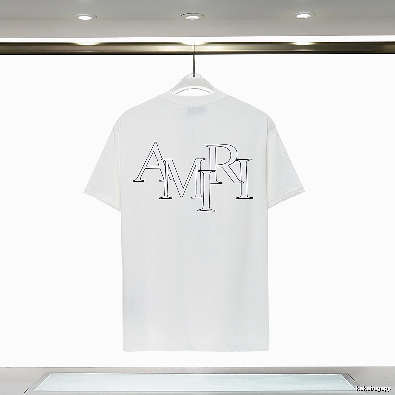 Amiri Relaxed Graphic T-shirt White Blue Amiri with Versatile Design