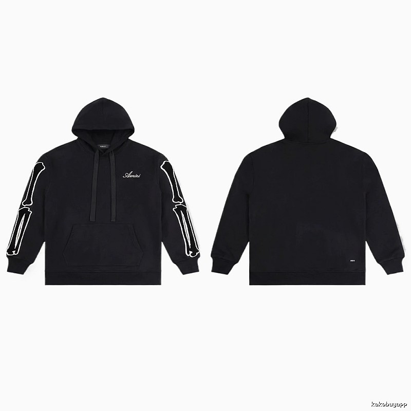 AMIRI Skull Style Black Hoodie
