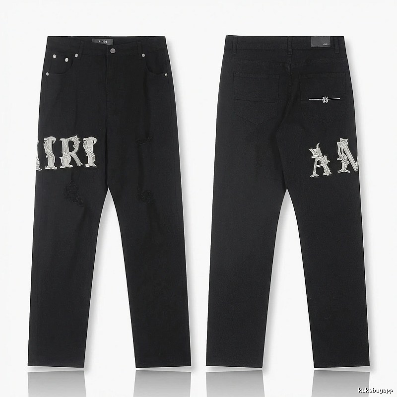 AMIRI vintage-style black jeans