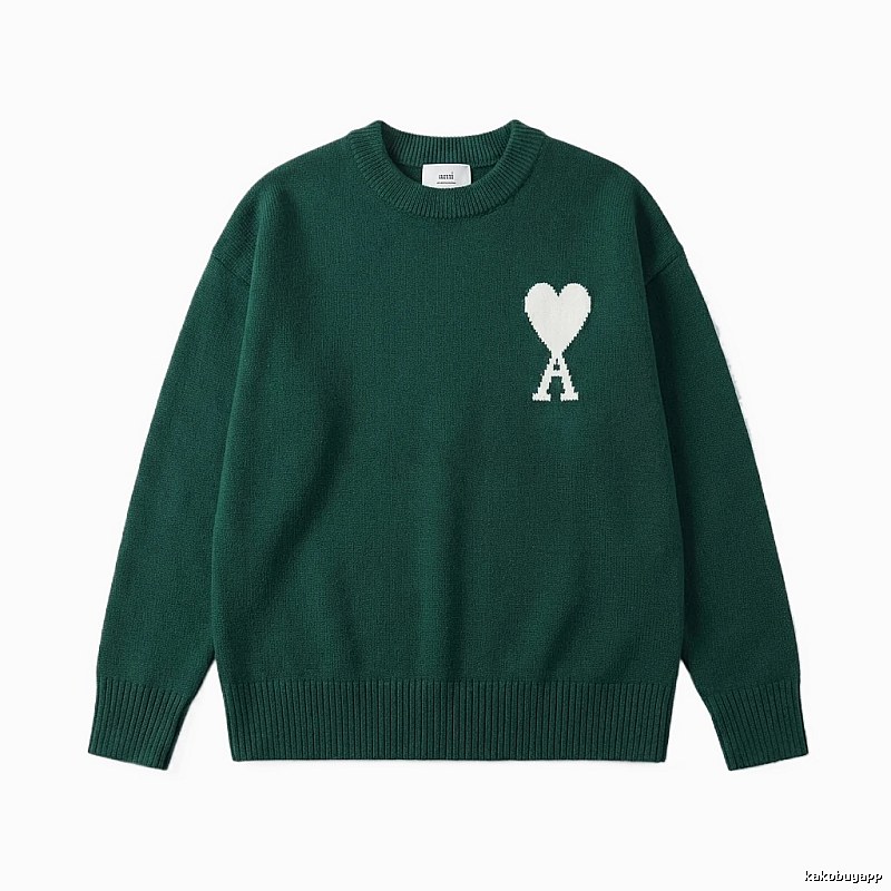 AMIRI vintage-style love green sweater